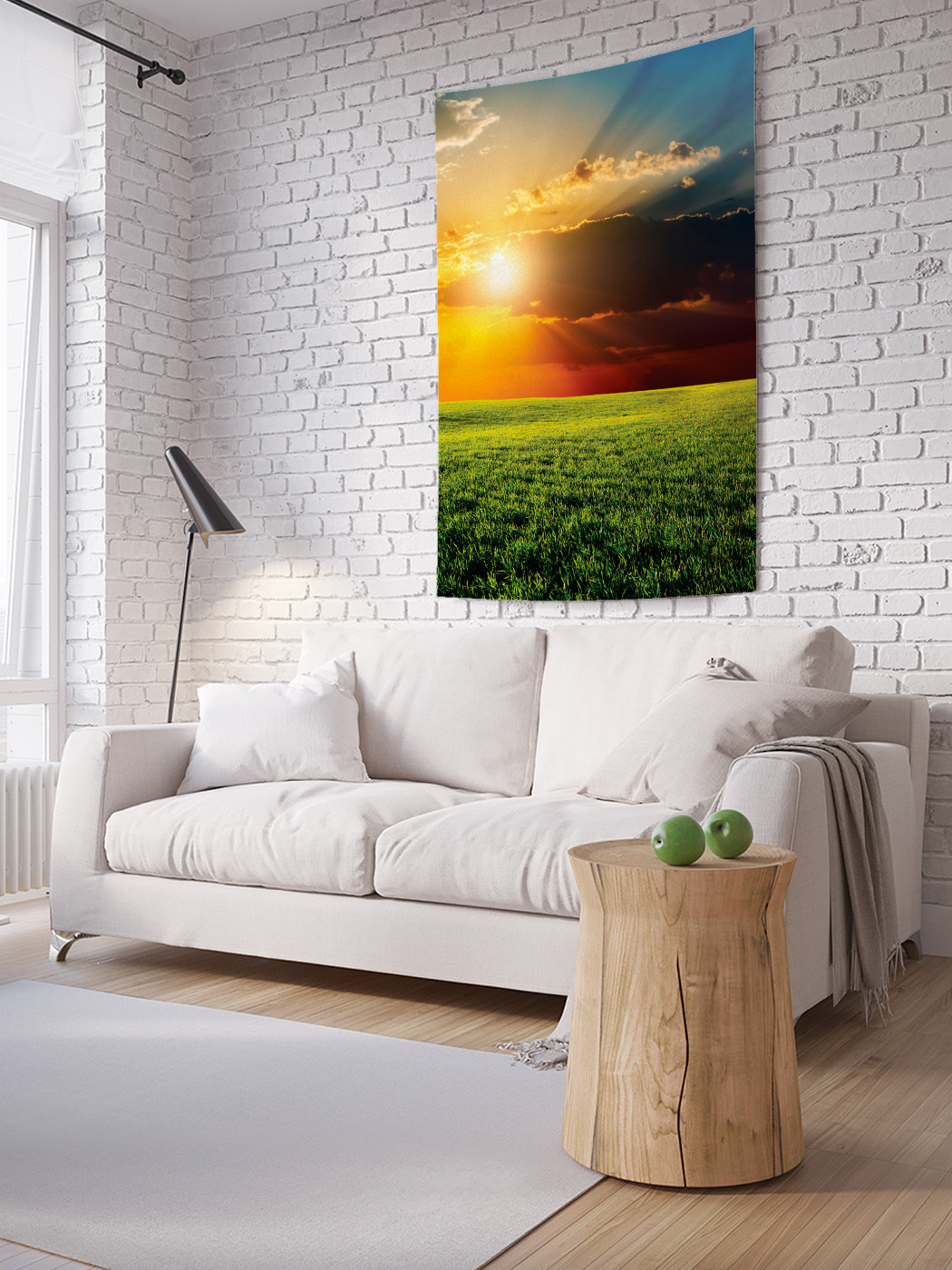 

Вертикальное фотопанно на стену JoyArty Облачный закат 150x200 см, Облачный закат