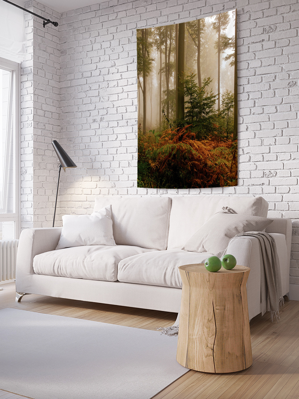 

Вертикальное фотопанно на стену JoyArty Лесной туман 150x200 см, Лесной туман