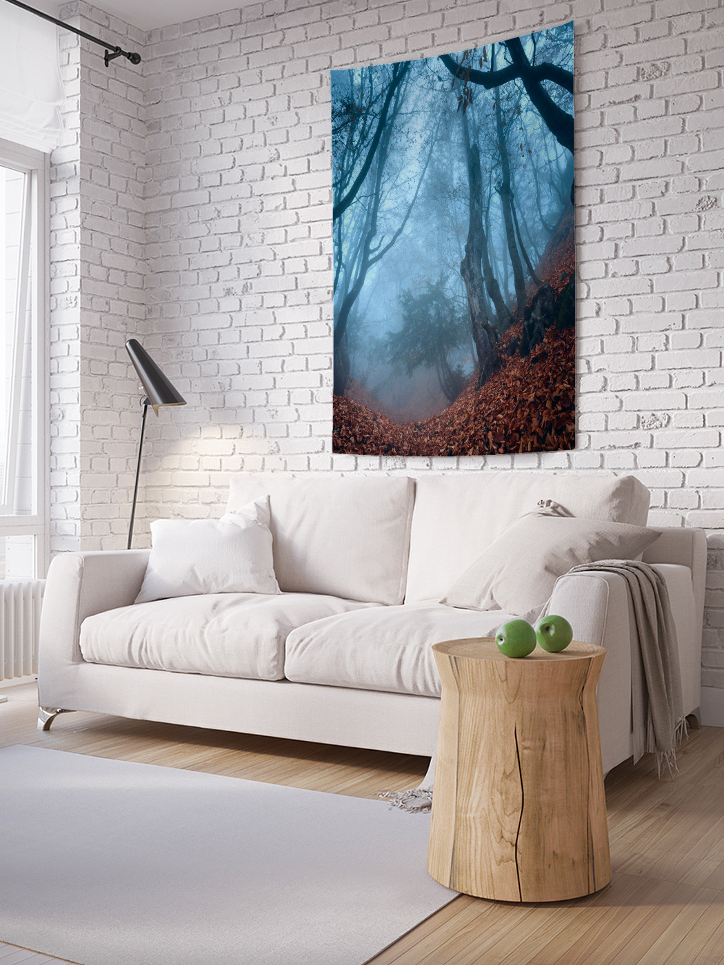 

Вертикальное фотопанно на стену JoyArty Туманный лес 150x200 см, Туманный лес