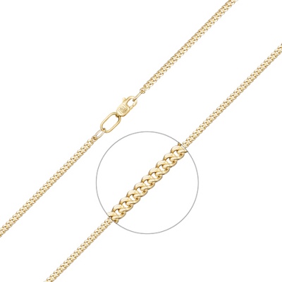 Цепочка из желтого золота 45 см PLATINA jewelry 21-0113-060-1130-17