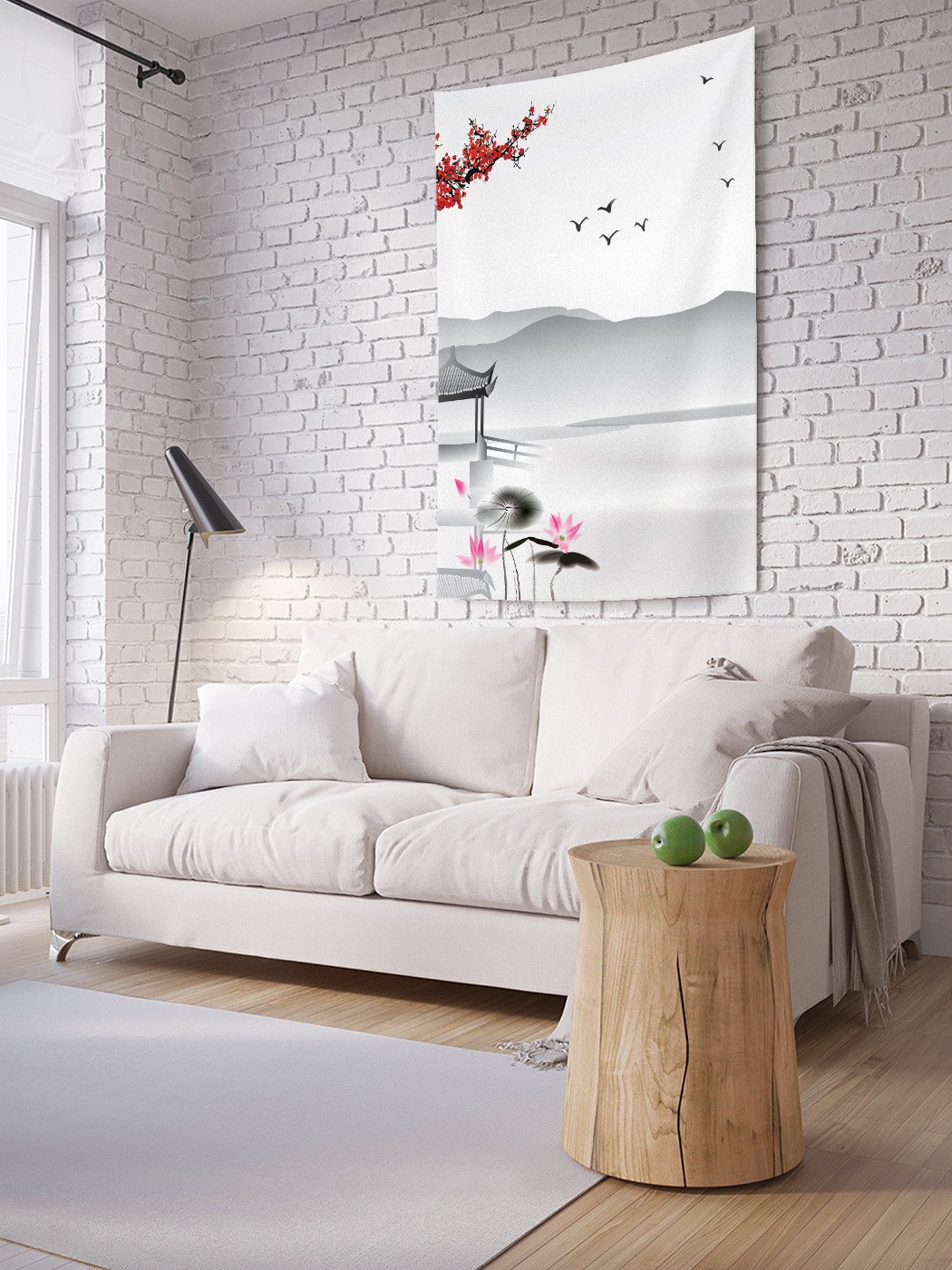 

Вертикальное фотопанно на стену JoyArty Японское озеро 150x200 см, Японское озеро