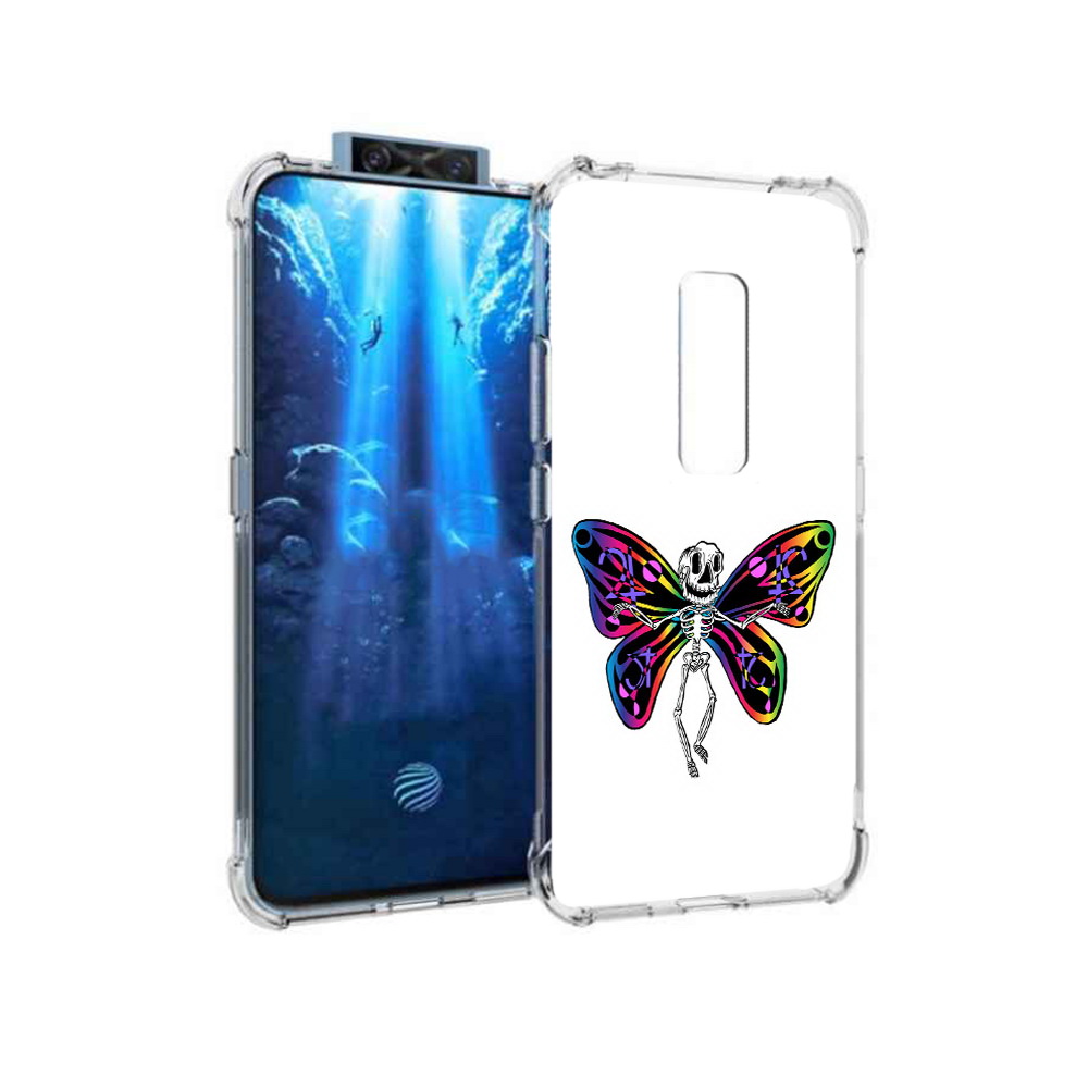 

Чехол MyPads Tocco для Vivo V17 Pro эффект бабочки (PT226965.387.701), Прозрачный, Tocco