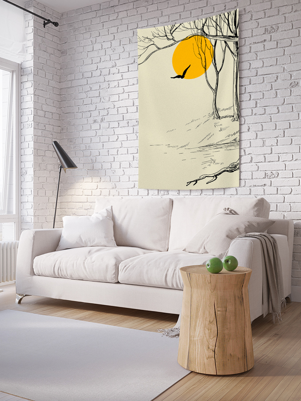 

Вертикальное фотопанно на стену JoyArty Полет через солнечный лес 150x200 см, Полет через солнечный лес