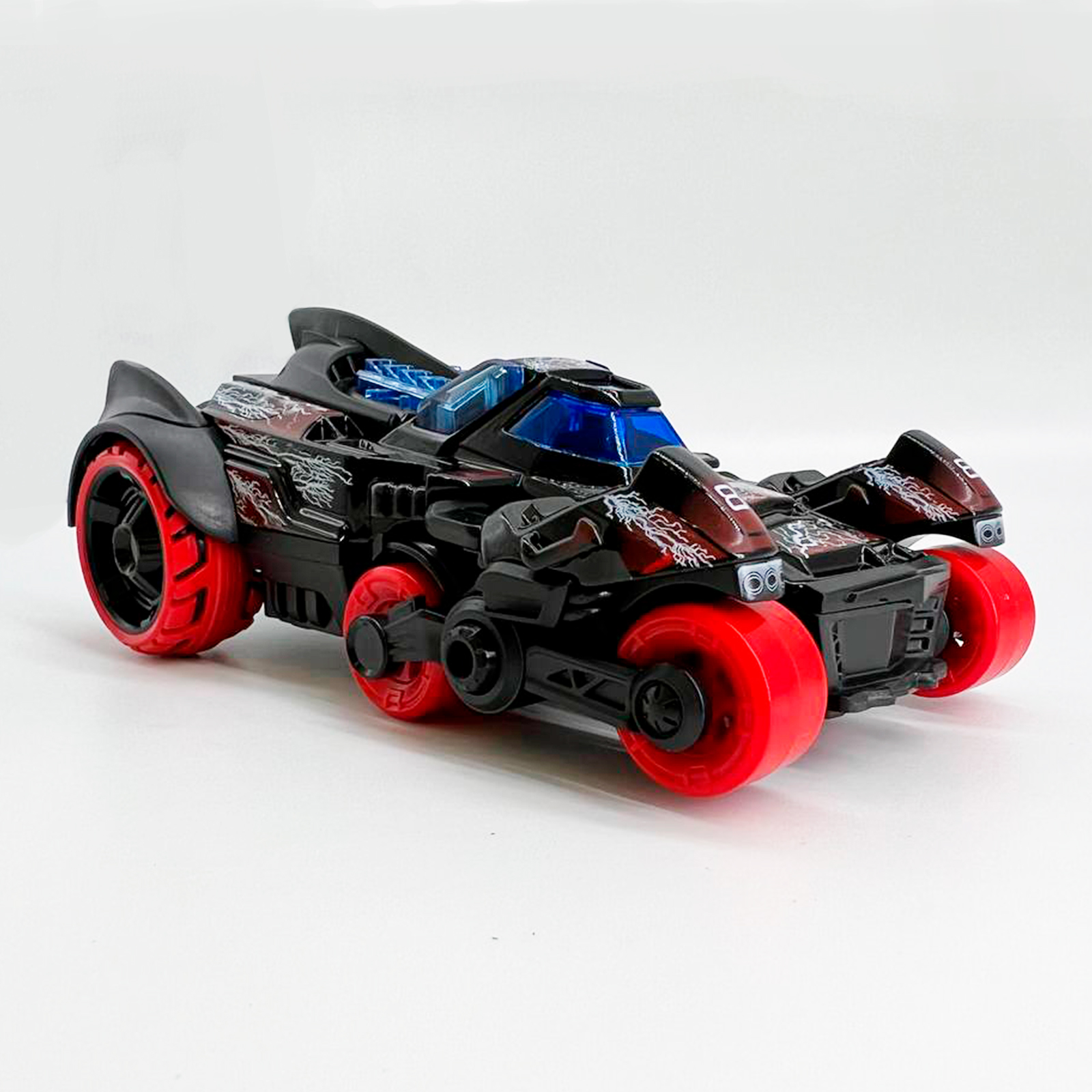 

Бетмашина с мотоциклами Market toys lab масштаб 1:16 инерционная черный
