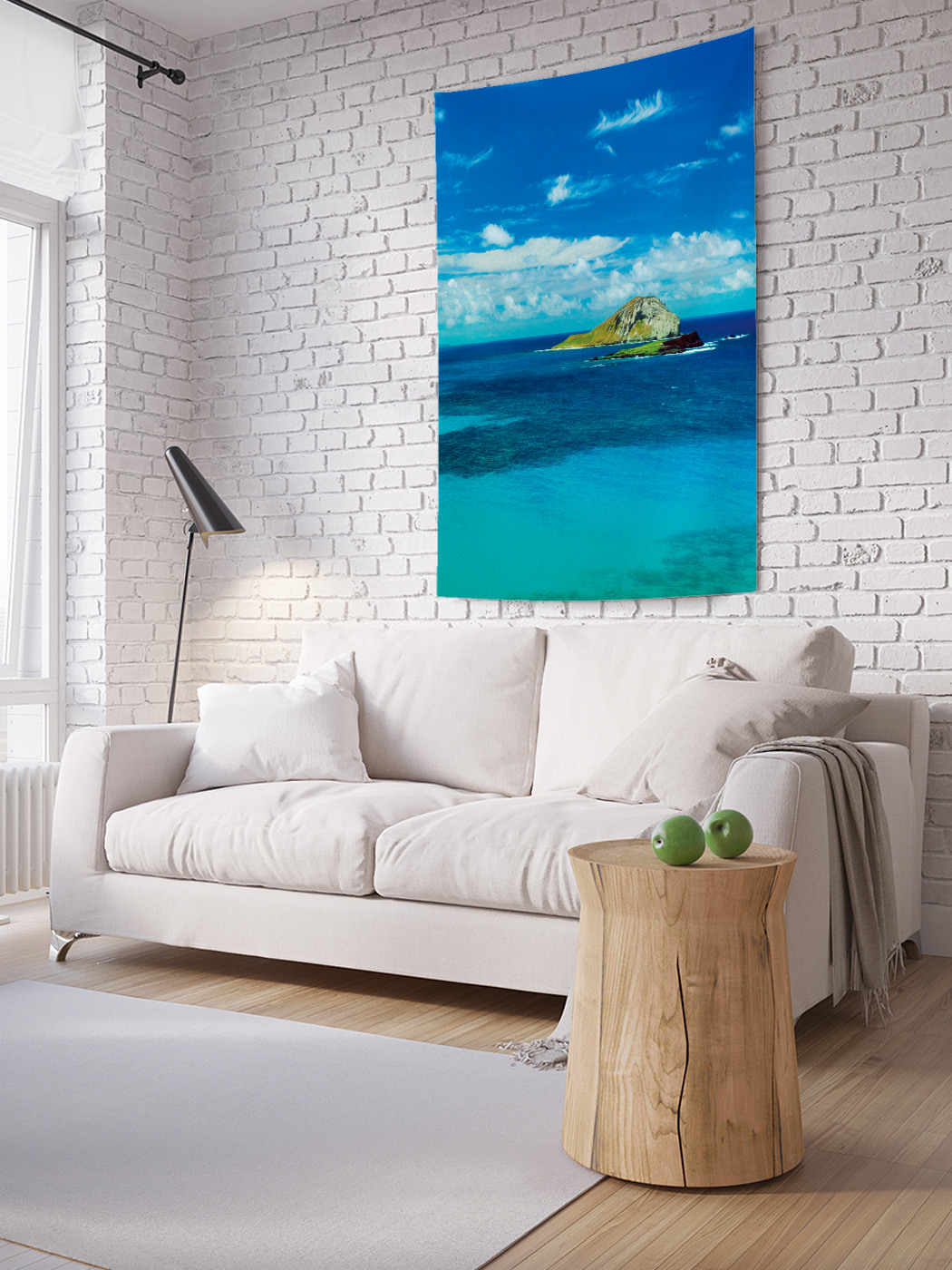 

Вертикальное фотопанно на стену JoyArty Облачное небо на острове 150x200 см, Облачное небо на острове