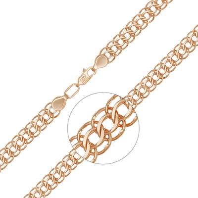 

Браслет из красного золота р. 16,5 PLATINA jewelry 22-2803-080-1110-19, 22-2803-080-1110-19