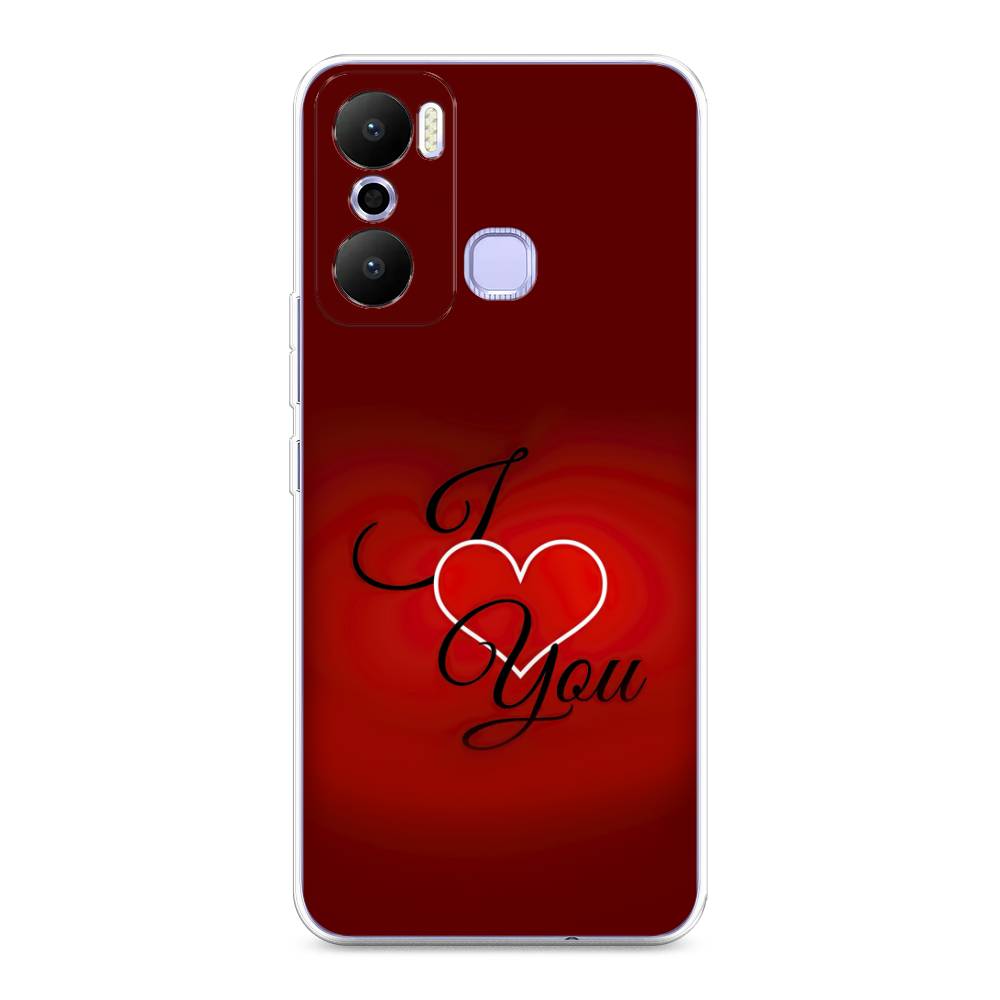 

Чехол Awog на Infinix Hot 20 Play "I love you 3", Красный;черный, 3103550-6