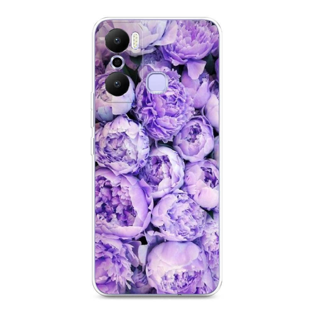 

Чехол Awog на Infinix Hot 20 Play "Пионы сиреневые", Фиолетовый;голубой, 3103550-8