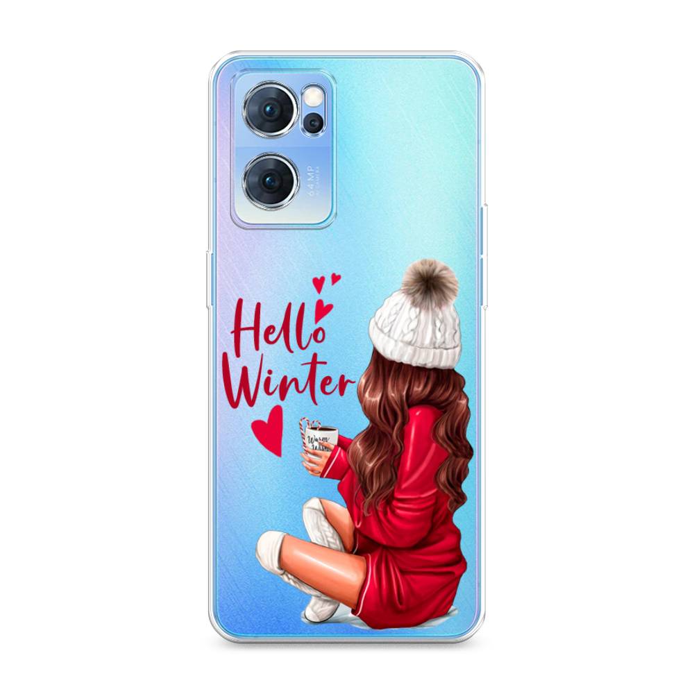 

Чехол для Oppo Reno 7 5G "Hello winter", Красный;белый;коричневый, 258150-5