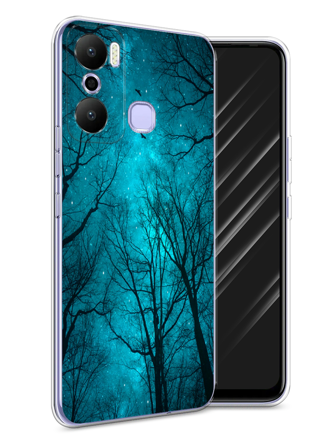 

Чехол Awog на Infinix Hot 20 Play "Сказочный лес", Черный;голубой, 3103550-4