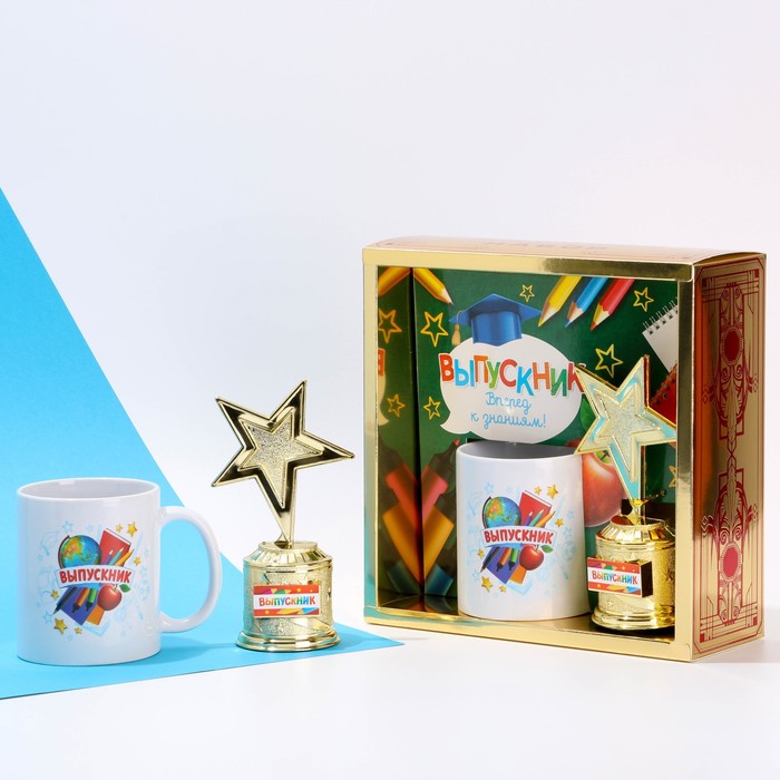 

Набор кружка и звезда"Выпускник начальных классов", 23 х 23 см, Выпускной "Начальная школа"