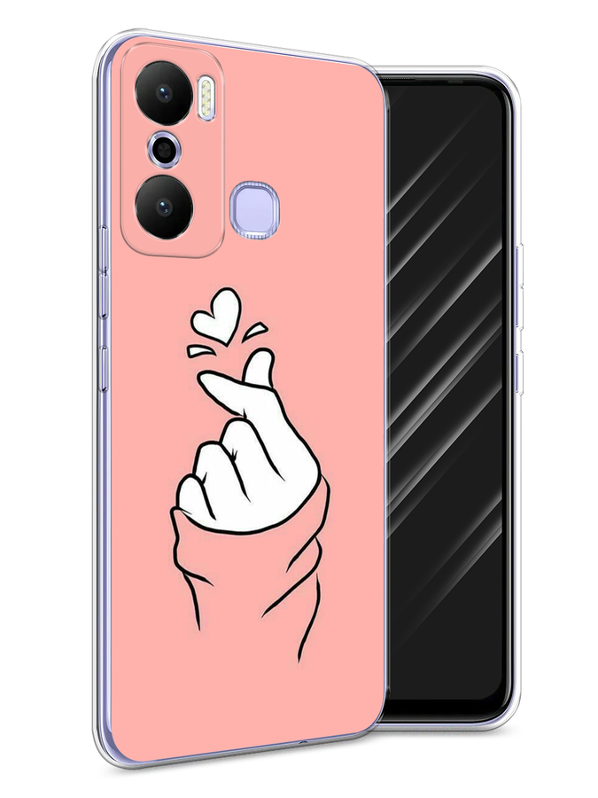

Чехол Awog на Infinix Hot 20 Play "Любовь-щелк", Оранжевый, 3103550-7