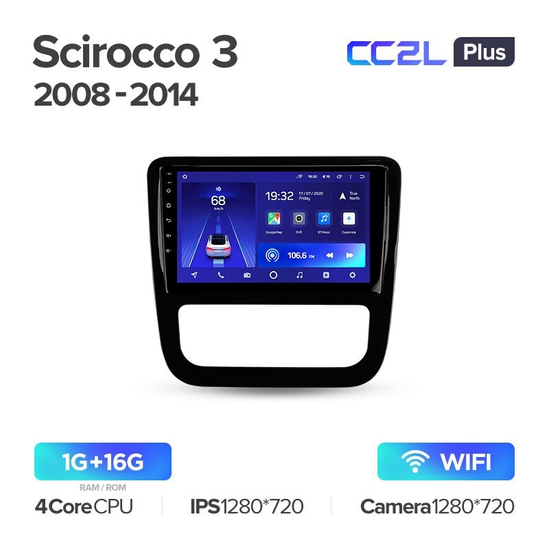 ШГУ Teyes CC2L Plus Volkswagen Scirocco 3 III Mk3 2008-2014 Комплектация A 116G 2134900₽