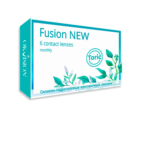 

Астигматические линзы OKVision Fusion New Toric 6 линз SPH -4,00 Cyl -0,75 Axis 10