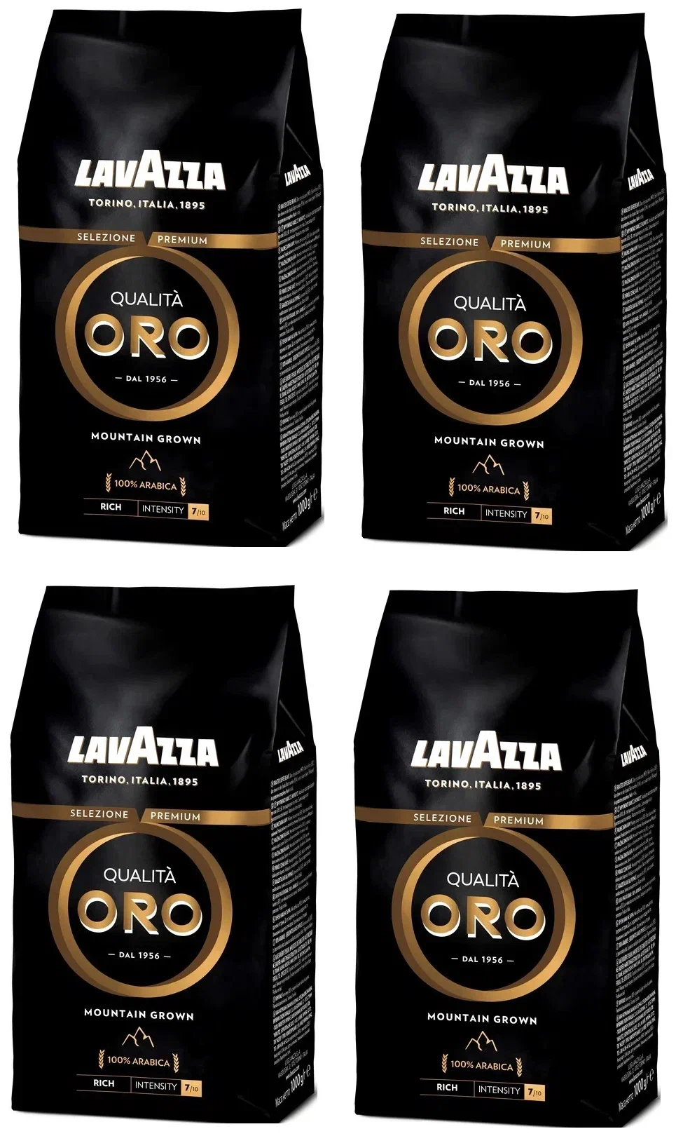 

Кофе в зернах Lavazza Qualita Oro Mountain Grown, 4 шт по 1 кг, Qualita Oro Mountain Grown