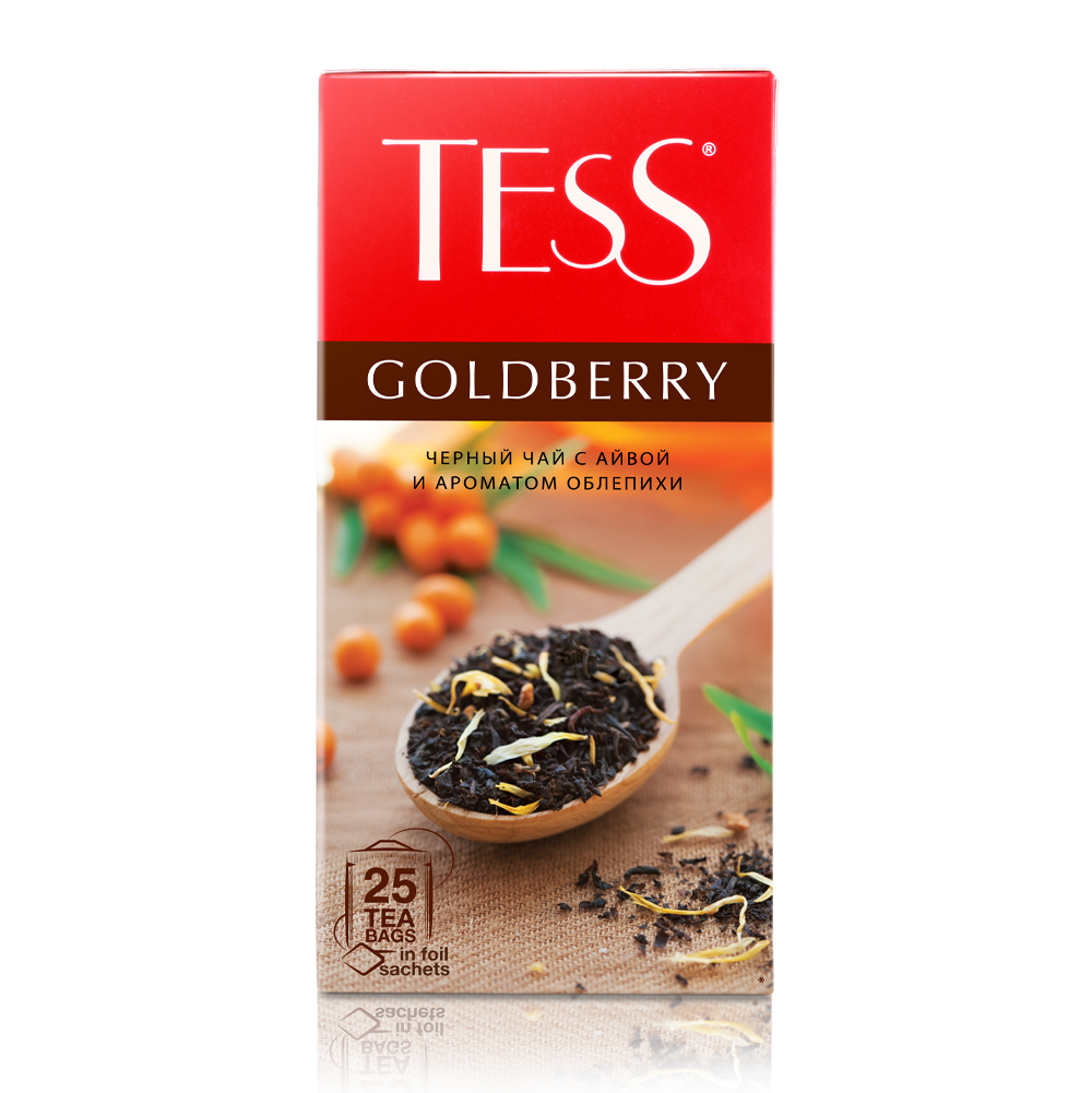 Чай чёрный Tess Goldberry, 25 пакетиков