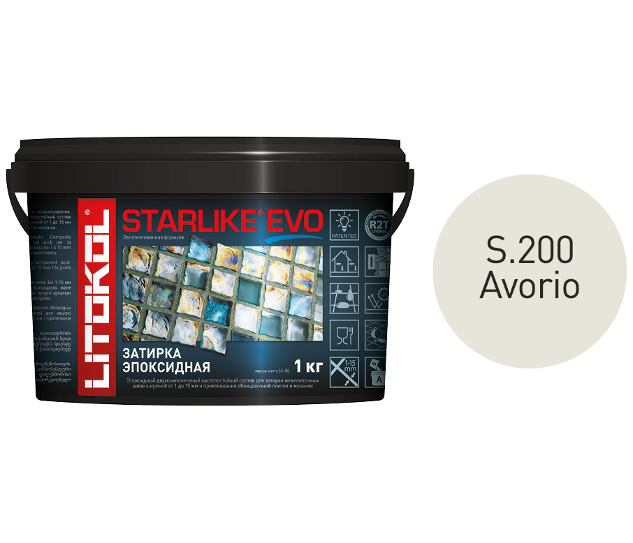 фото Затирка litokol starlike evo s.200 avorio, 1 кг