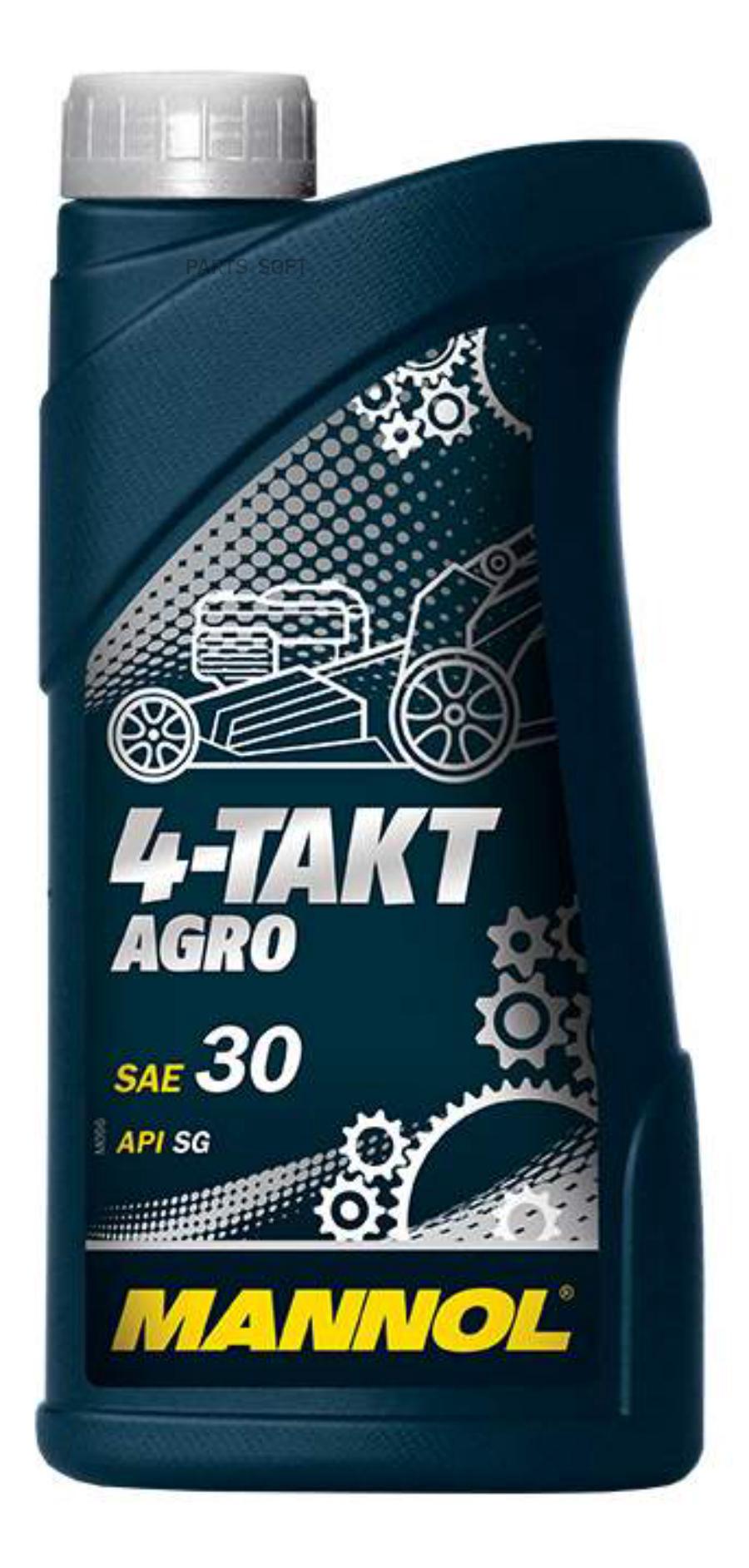 Масло mannol 4-х тактное agro sae30 api sg для садовой техники 1л мин mn7203-1