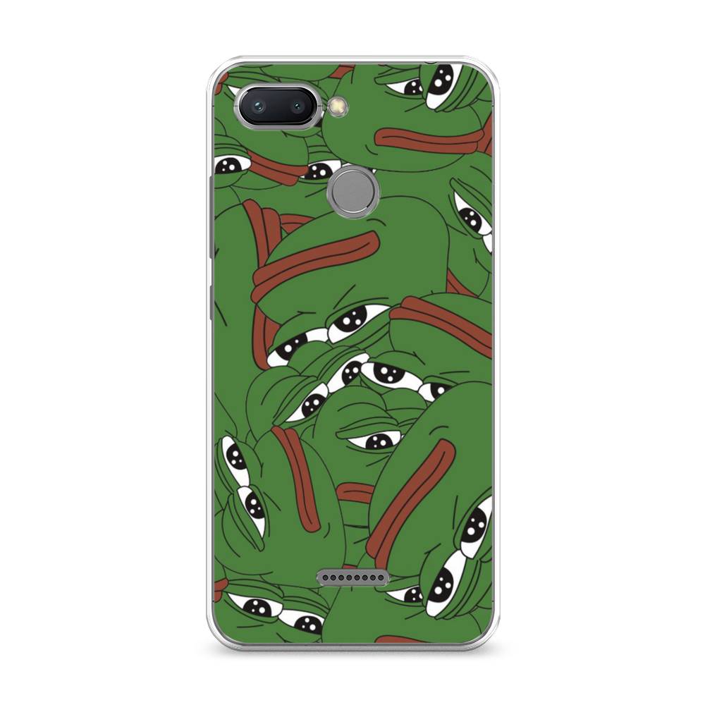 

Чехол Awog на Xiaomi Redmi 6 "Печальный frog", Разноцветный, 33850-9