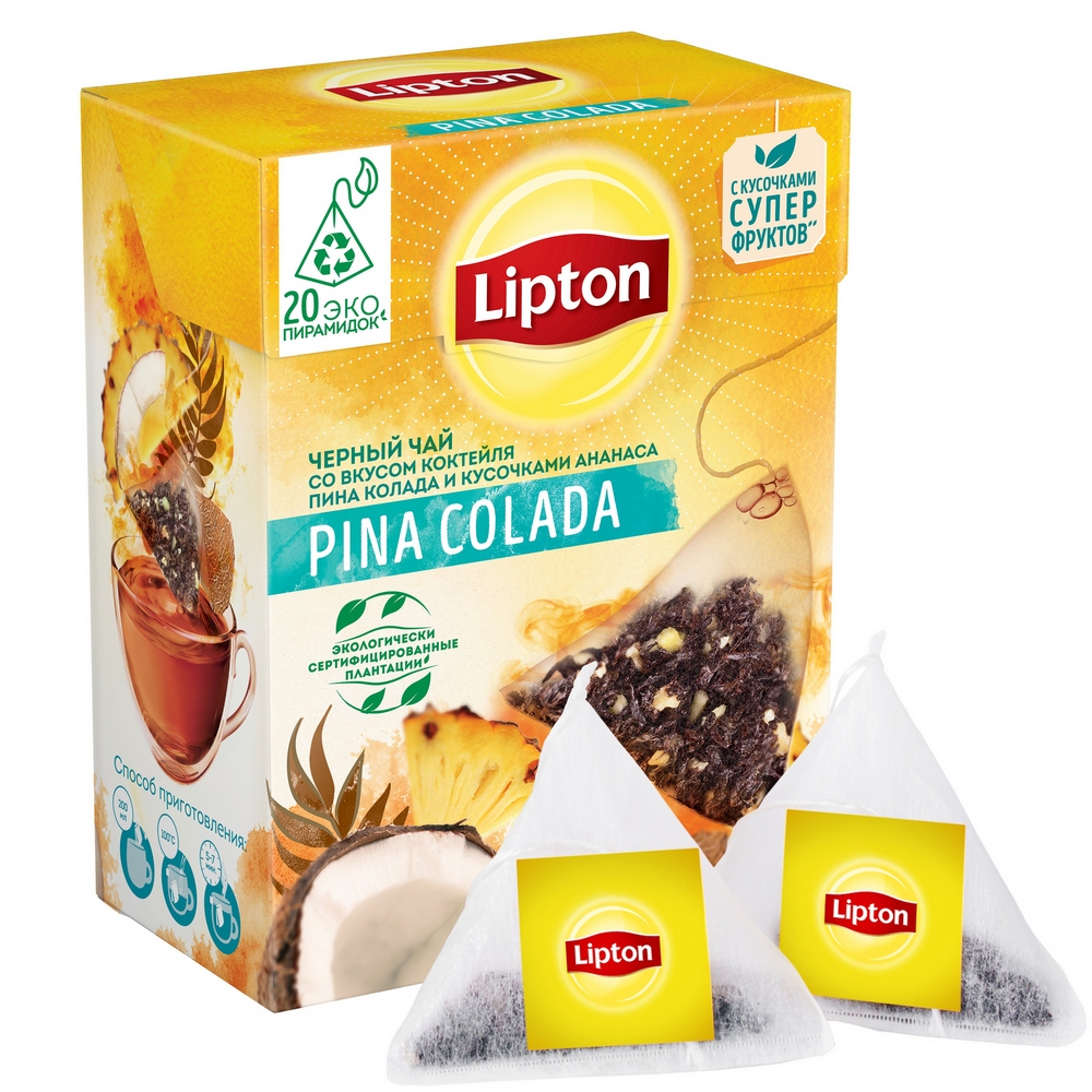 

Чай черный Lipton pina colada 20 пакетиков