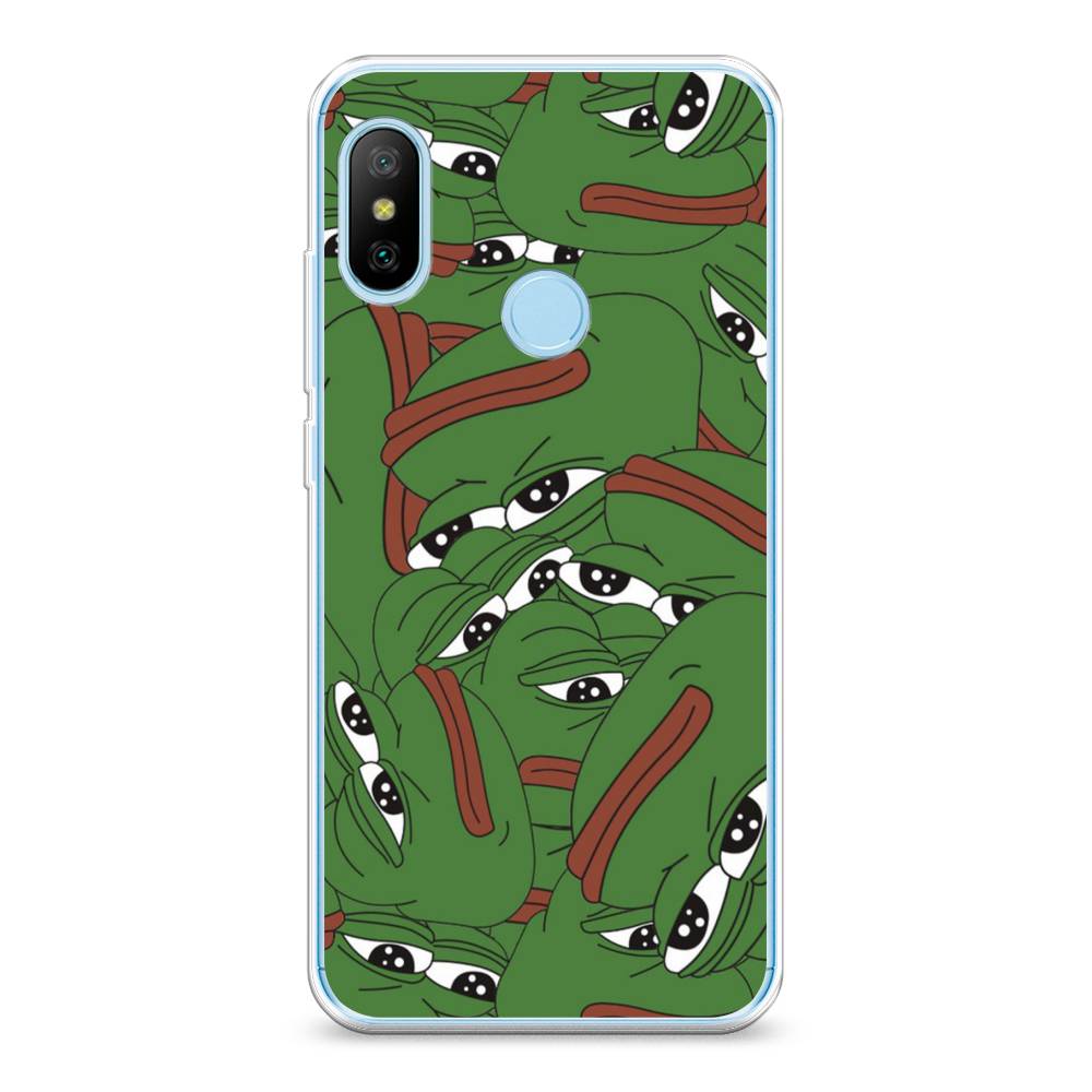 

Чехол Awog на Xiaomi Redmi 6 Pro/6 Plus/Mi A2 Lite "Печальный frog", Разноцветный, 33950-9