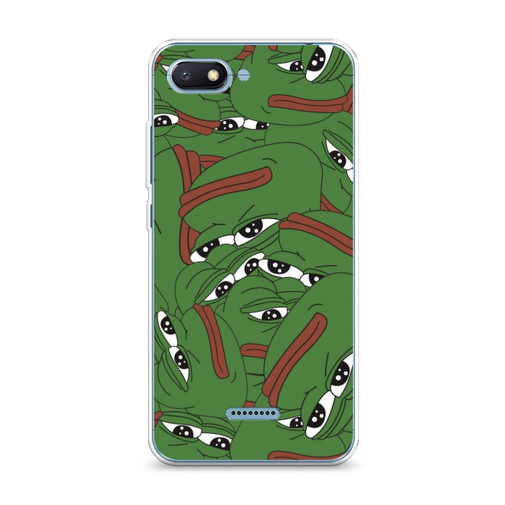 

Чехол Awog на Xiaomi Redmi 6A "Печальный frog", Разноцветный, 34150-9