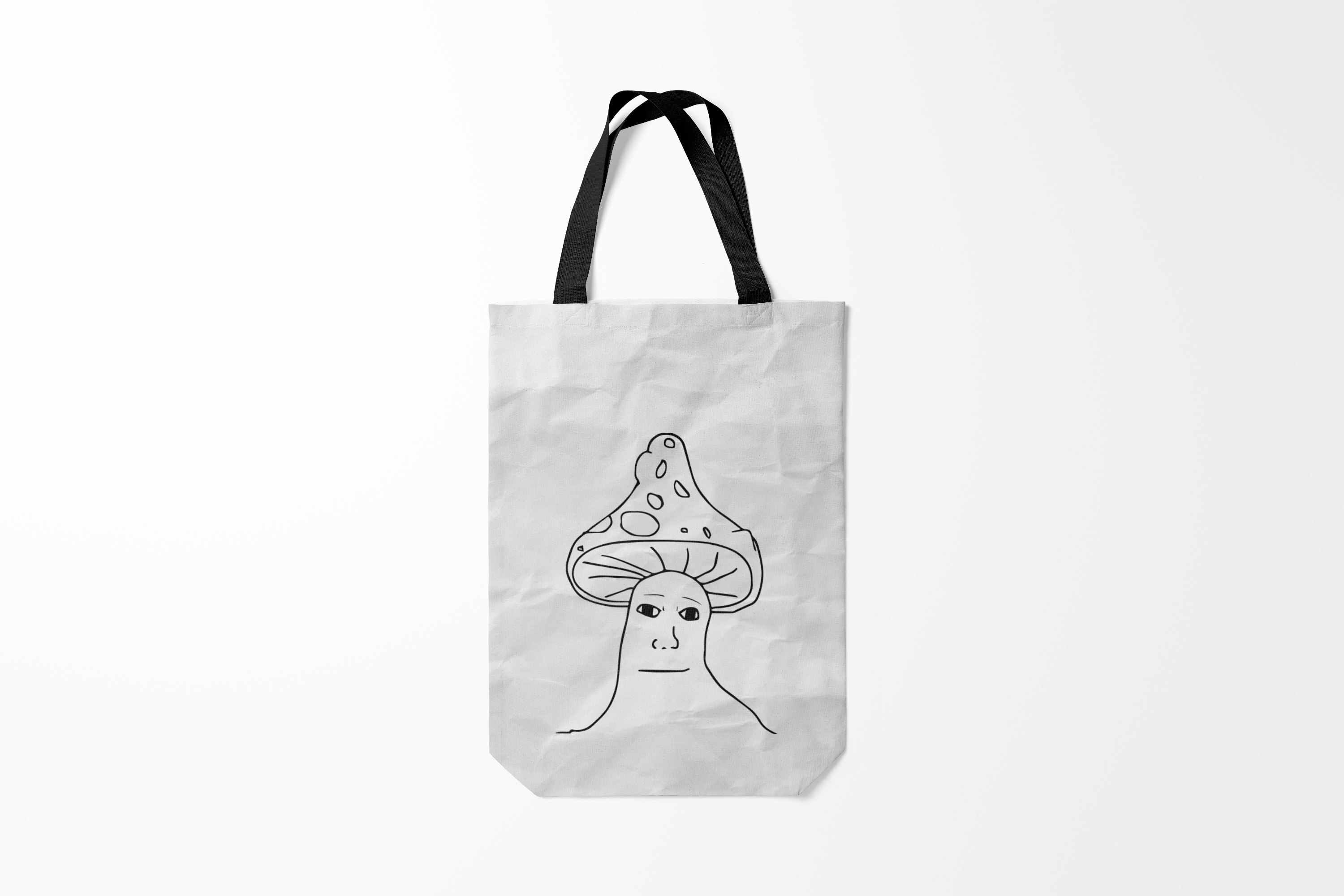 

Сумка шoппер унисекс Burnettie Шрумджек Shroomjak Мем, серый, Шрумджек Shroomjak Мем