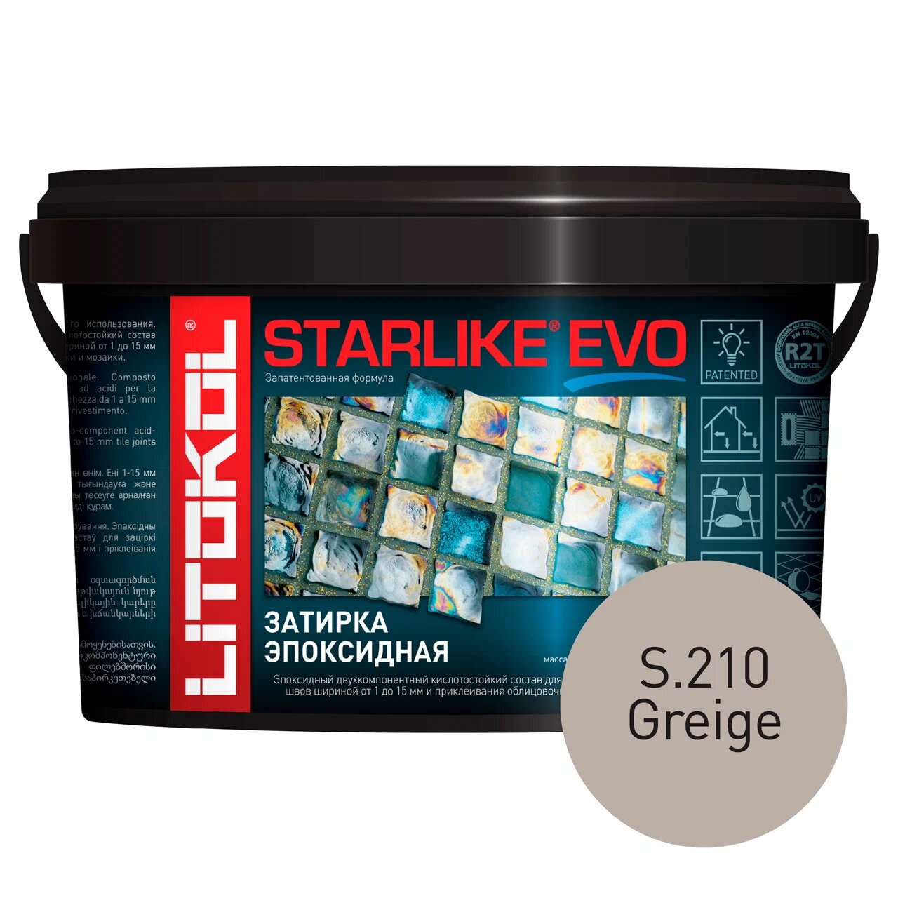 фото Затирка litokol starlike evo s.210 greige, 1 кг