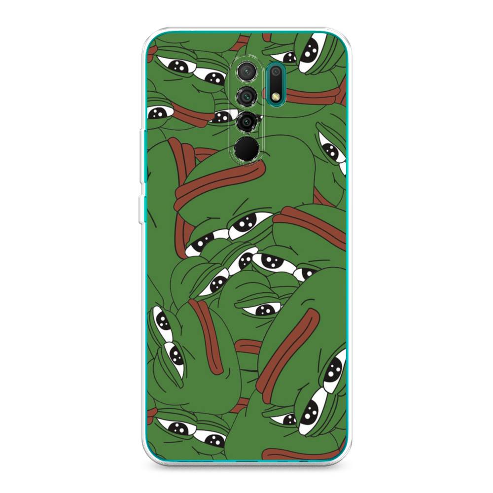 

Чехол Awog на Xiaomi Redmi 9 "Печальный frog", Разноцветный, 38350-9