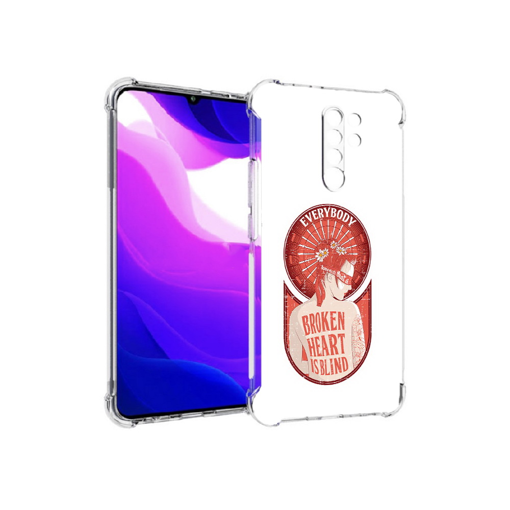 Чехол MyPads Tocco для Xiaomi Redmi 9 девушка разбитое сердце (PT150826.259.310)