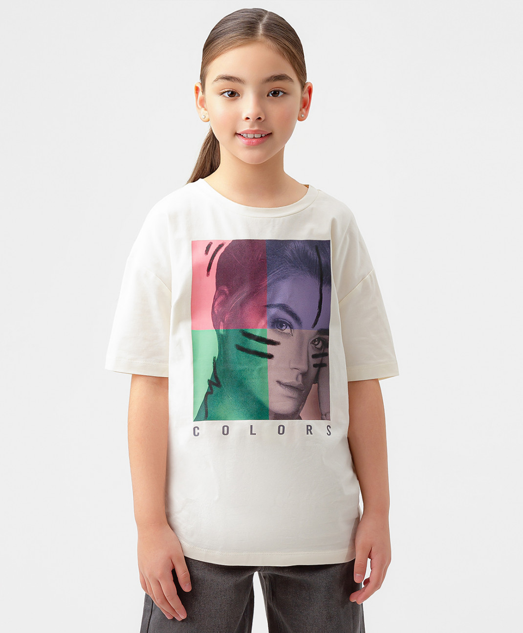 

Футболка детская Button Blue 123BBGJC12010200, цвет белый, размер 140, 123BBGJC12010200