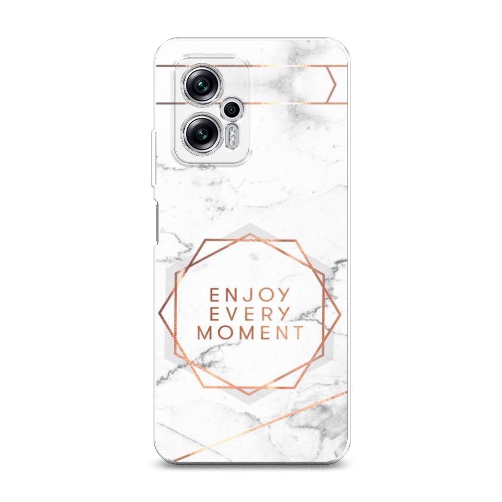 

Чехол Awog на Poco X4 GT/Redmi Note 11T Pro "Enjoy every moment мрамор", Разноцветный, 315550-7