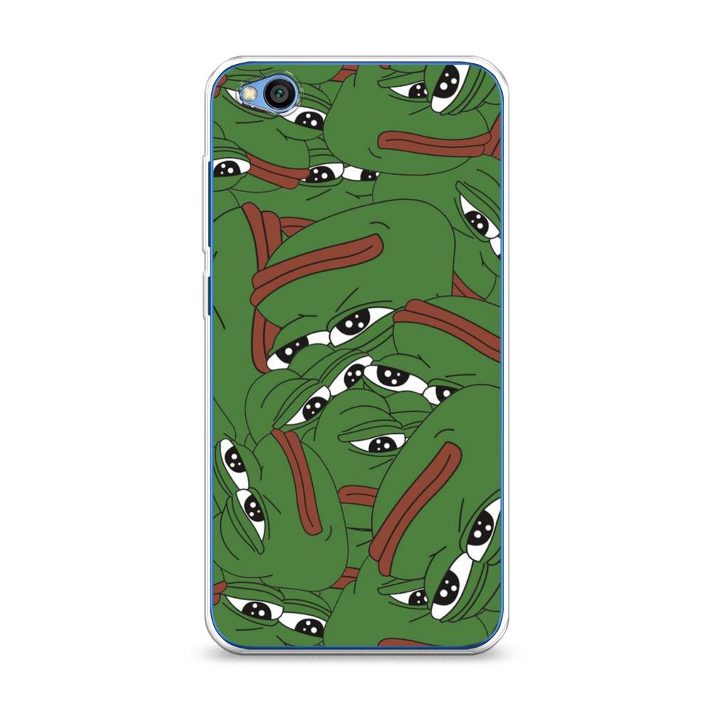 

Чехол Awog на Xiaomi Redmi Go "Печальный frog", Разноцветный, 35150-9