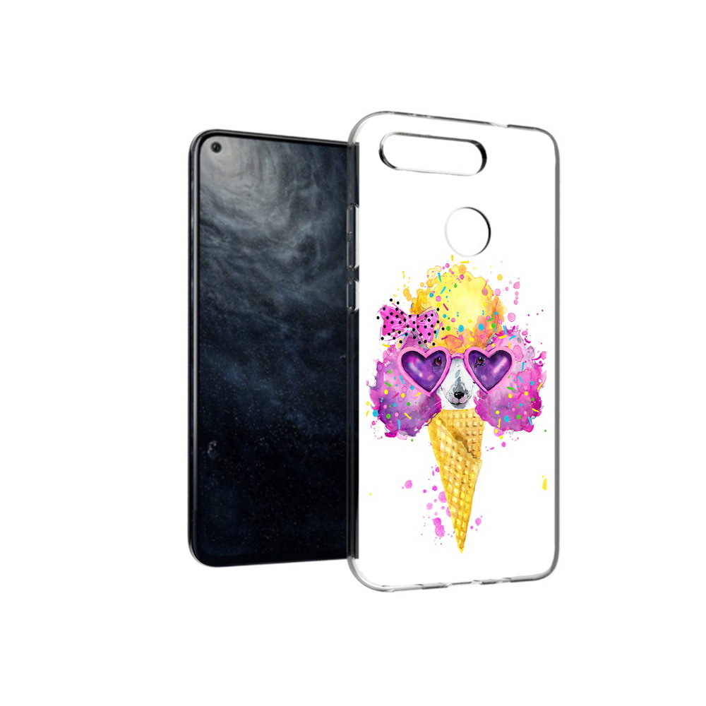 

Чехол MyPads Tocco для Huawei Honor 20 Рожок, Прозрачный, Tocco