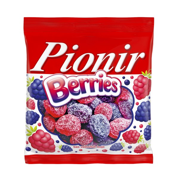 

Мармелад жевательный Pionir со вкусом ежевики и малины, 100 г