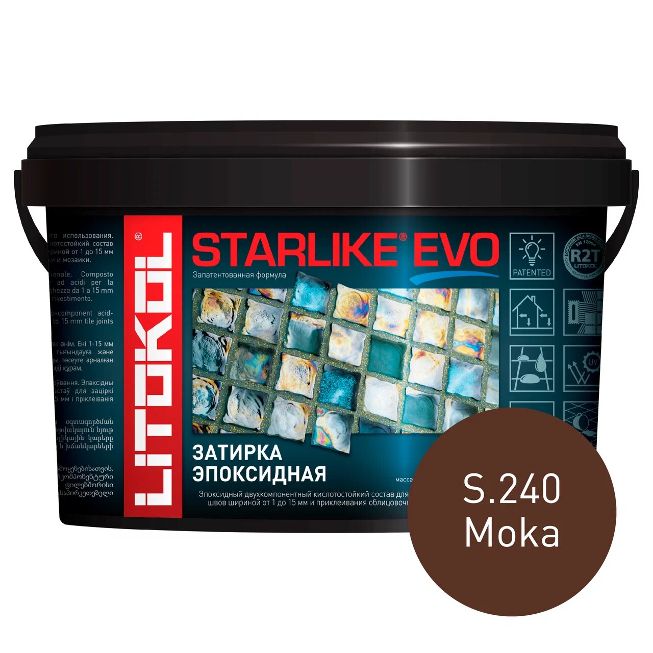 фото Затирка litokol starlike evo s.240 moka, 1 кг