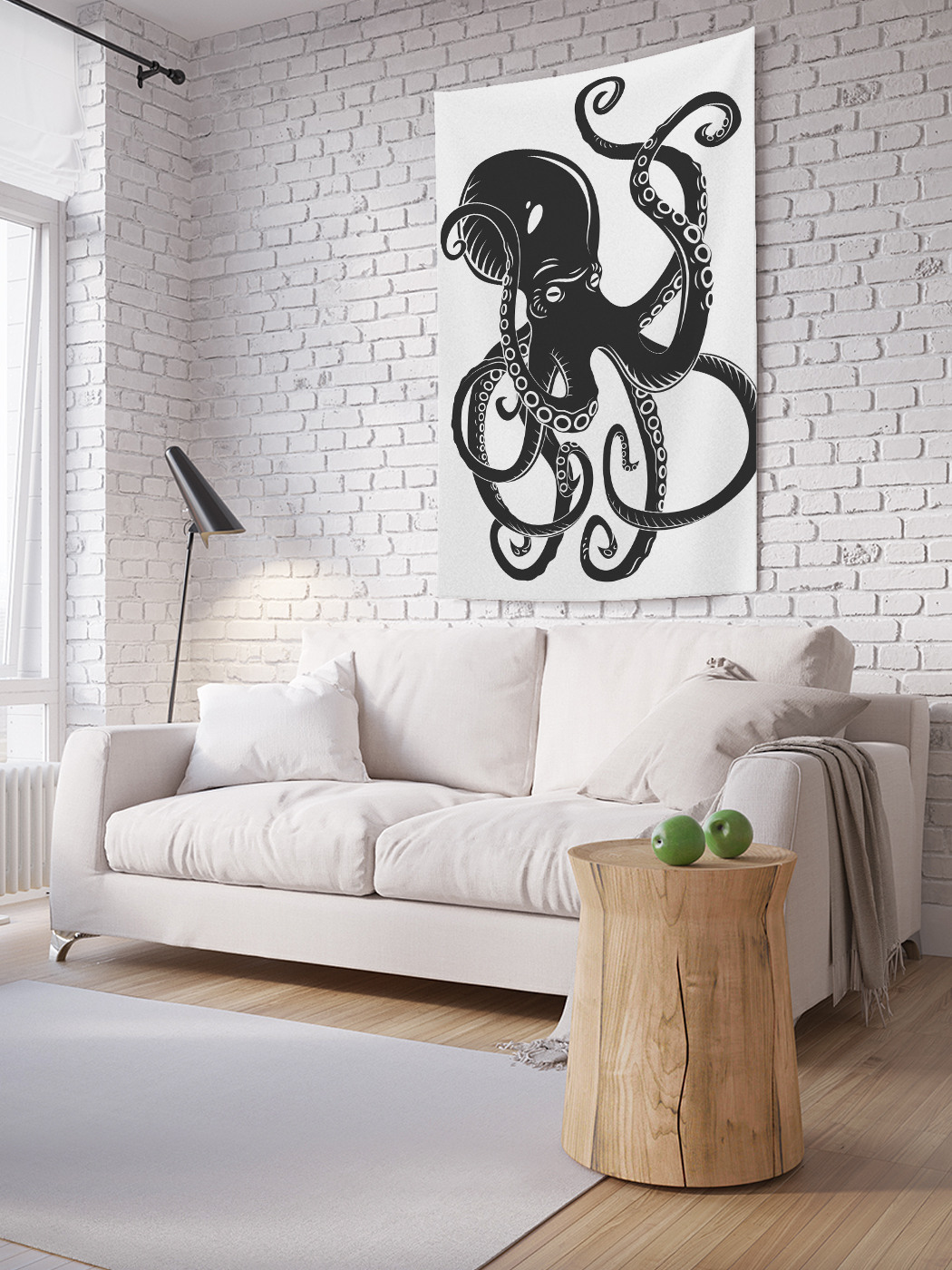 

Вертикальное фотопанно на стену JoyArty Упрямый осьминог 150x200 см, Упрямый осьминог