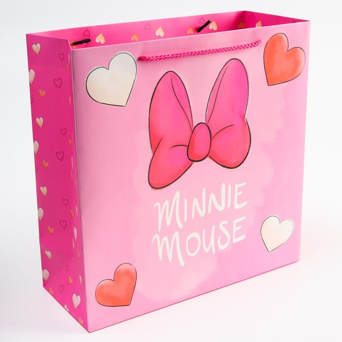 

Пакет ламинат "There's only one Minnie", Минни Маус, 30 х 30 х 12, Розовый