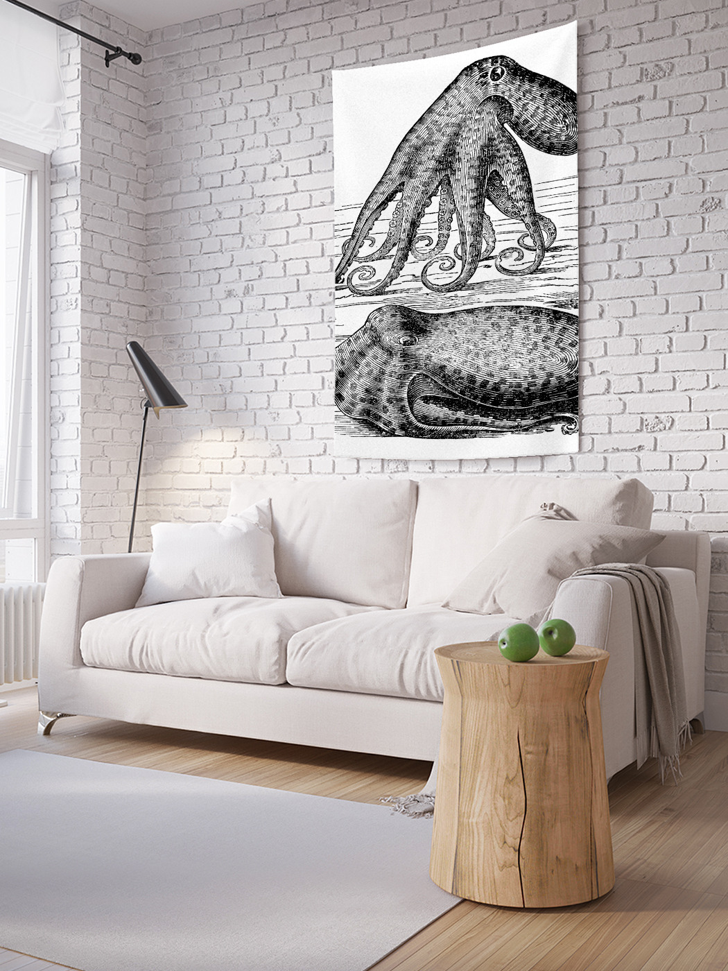 

Вертикальное фотопанно на стену JoyArty Пара осьминогов 150x200 см, Пара осьминогов