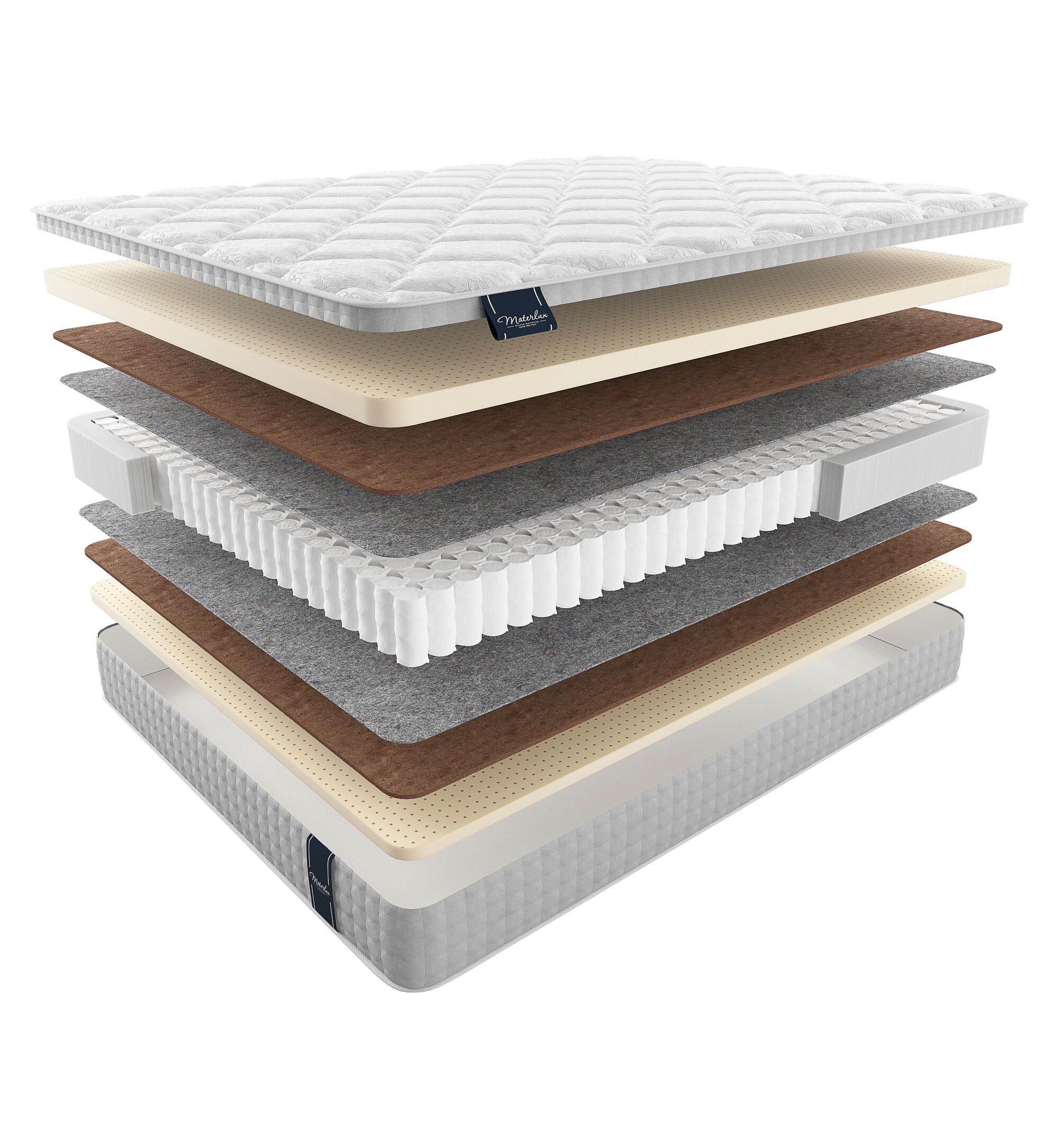 

Матрас Materlux Premium Grosseto 75х205, Бежевый;белый;серый;серебристый, Grosseto