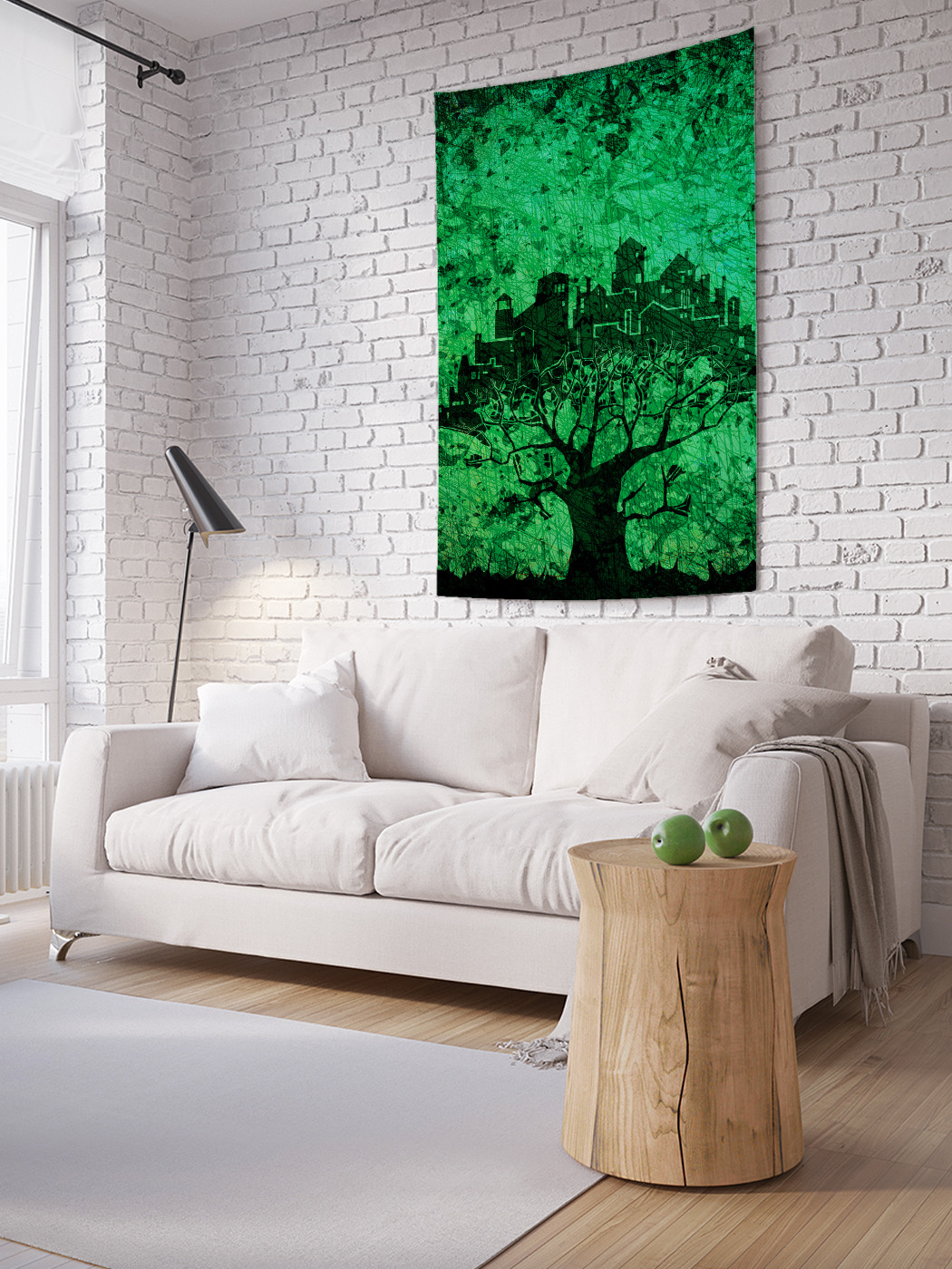 

Вертикальное фотопанно на стену JoyArty Город на дереве 150x200 см, Город на дереве
