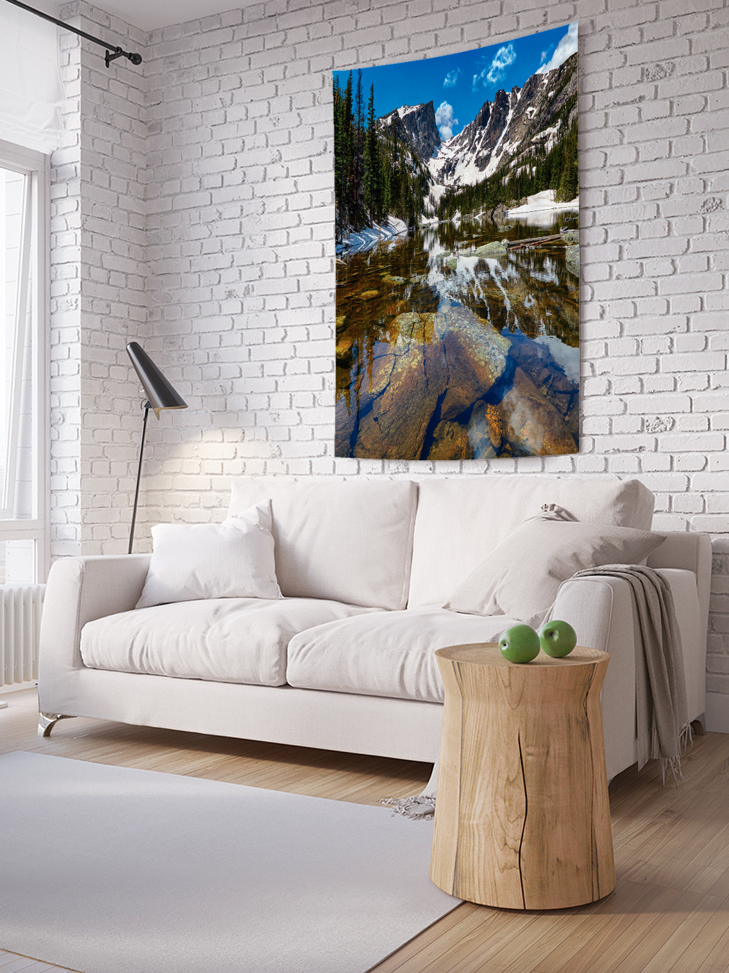 

Вертикальное фотопанно на стену JoyArty Горная река 150x200 см, Горная река