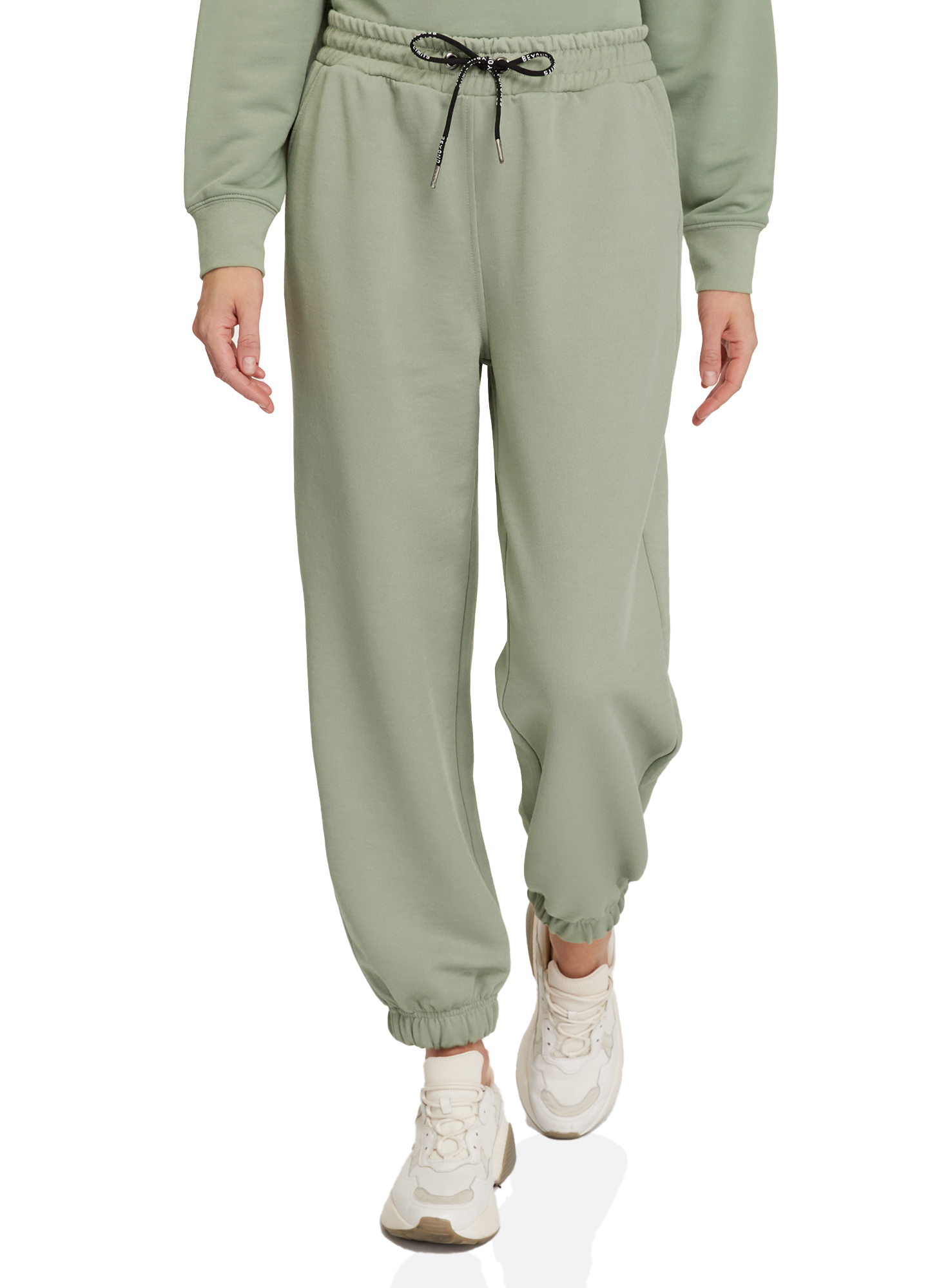Спортивные брюки женские oodji 16701086 зеленые XL