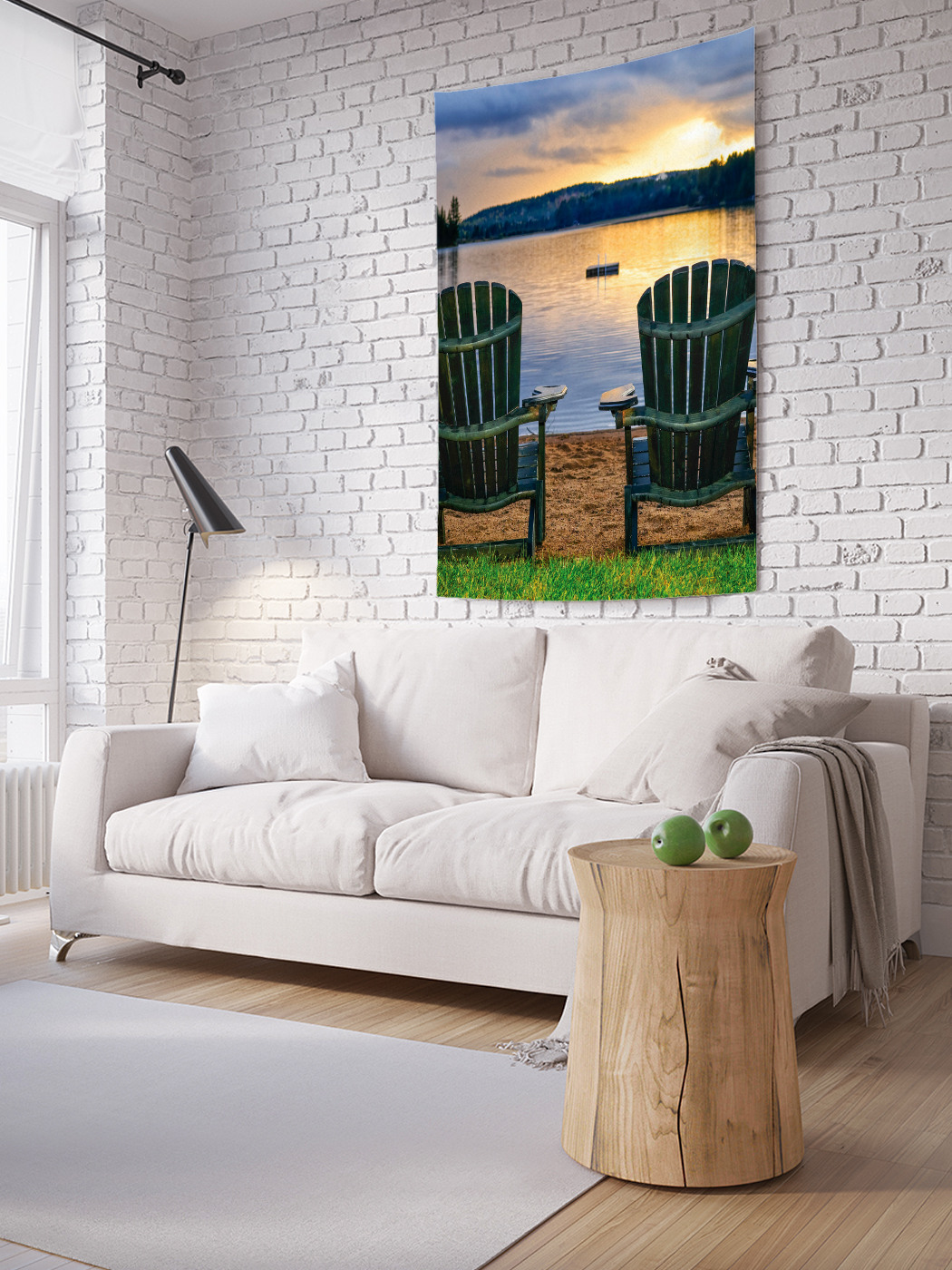 

Вертикальное фотопанно на стену JoyArty Отдых на берегу озера 150x200 см, Отдых на берегу озера