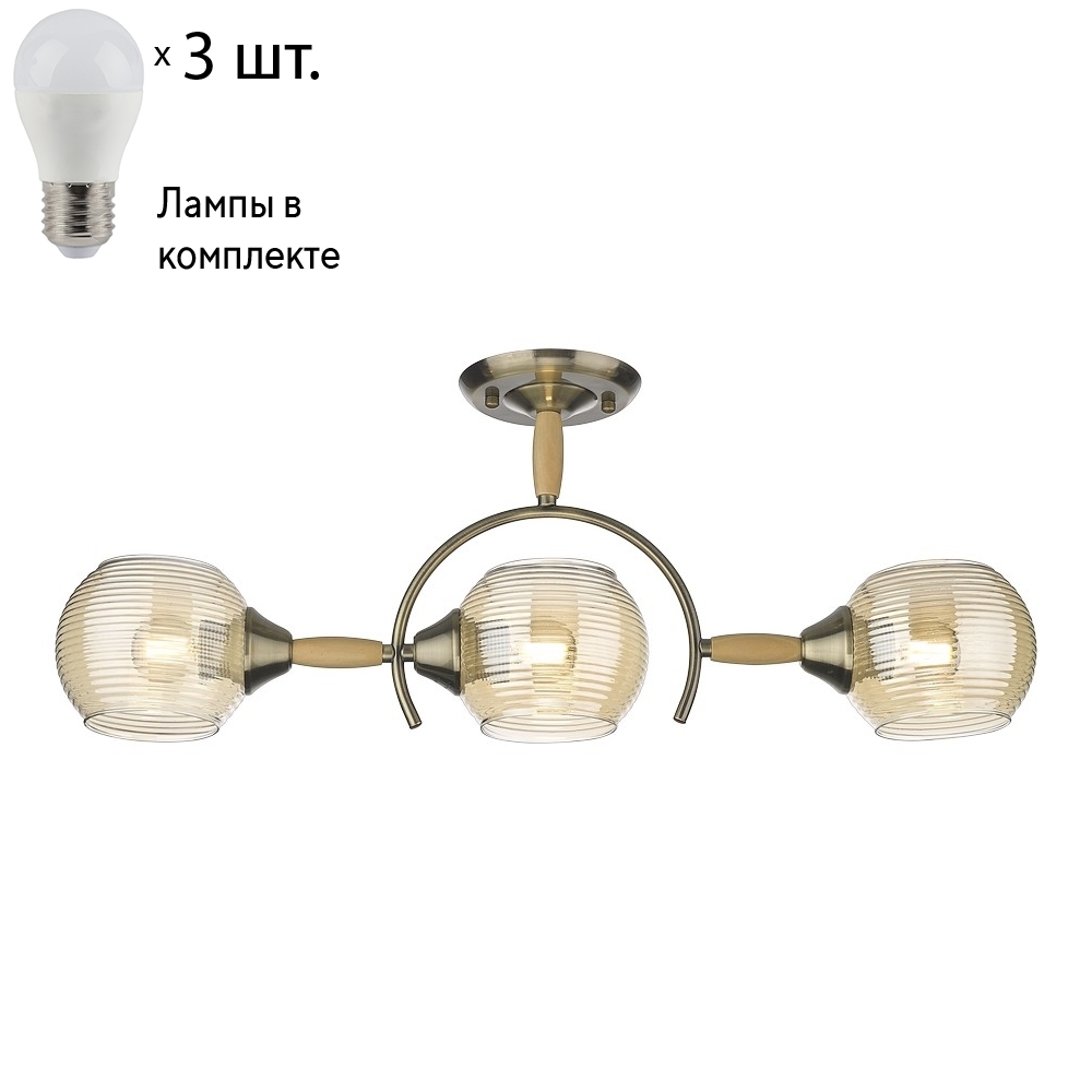 

Потолочный светильник с лампочками Velante 214-507-03+Lamps