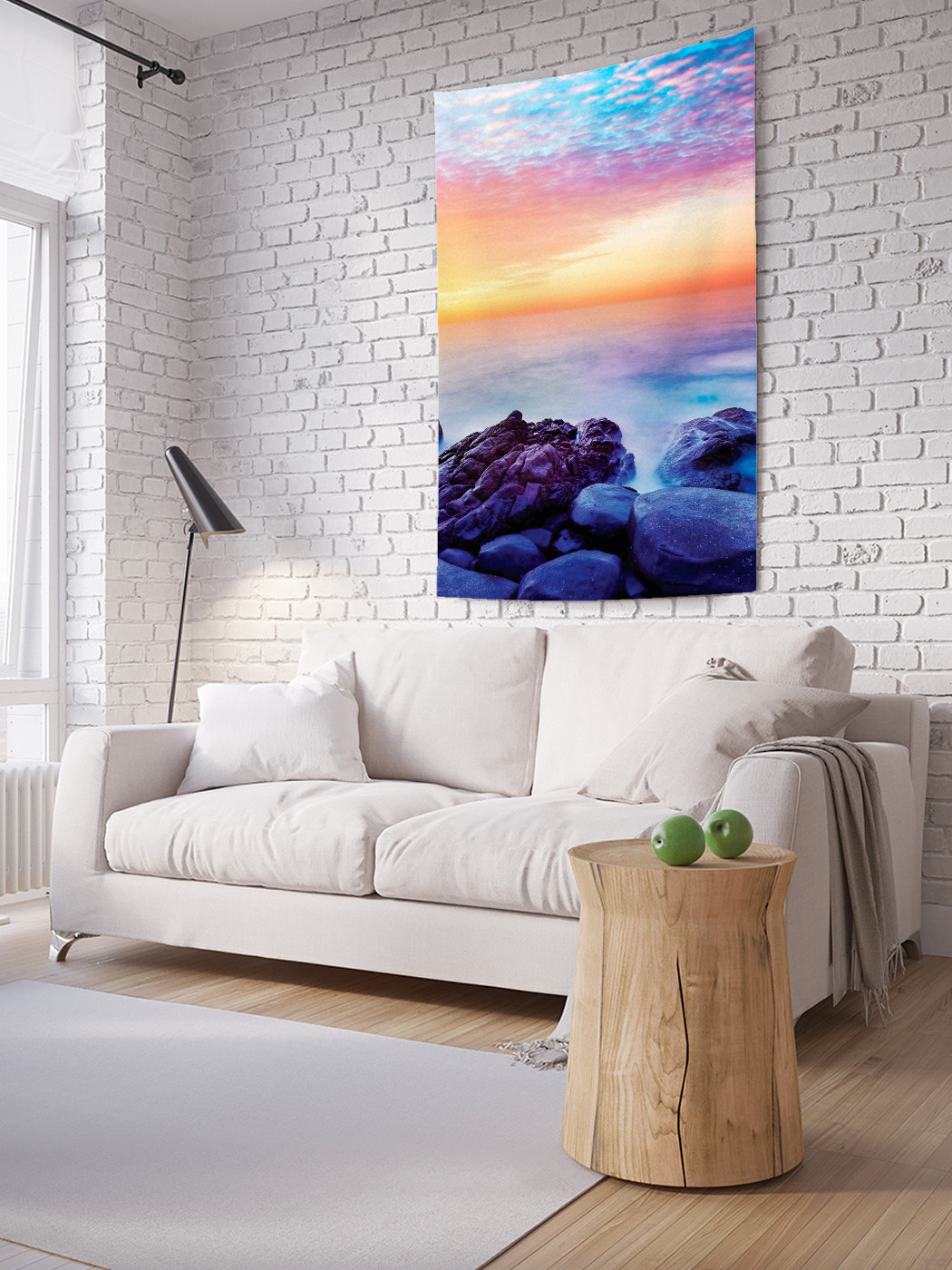 

Вертикальное фотопанно на стену JoyArty Влажные камни 150x200 см, Влажные камни