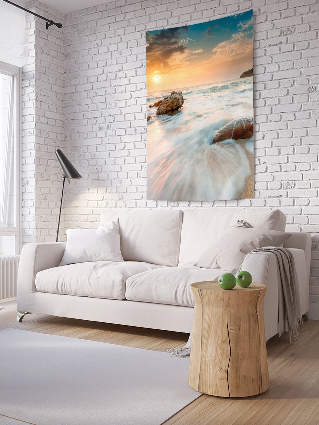 

Вертикальное фотопанно на стену JoyArty Быстрые волны спешат на берег 150x200 см, Быстрые волны спешат на берег