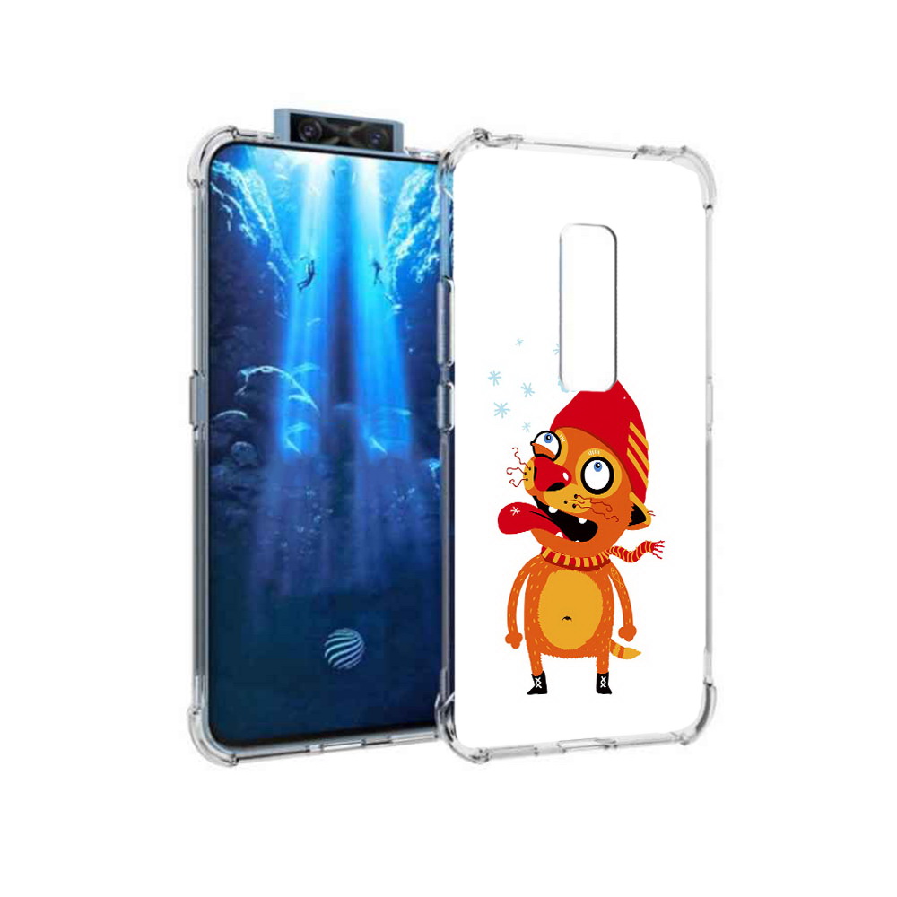 

Чехол MyPads Tocco для Vivo V17 Pro Зимний кот (PT226965.387.88), Прозрачный, Tocco