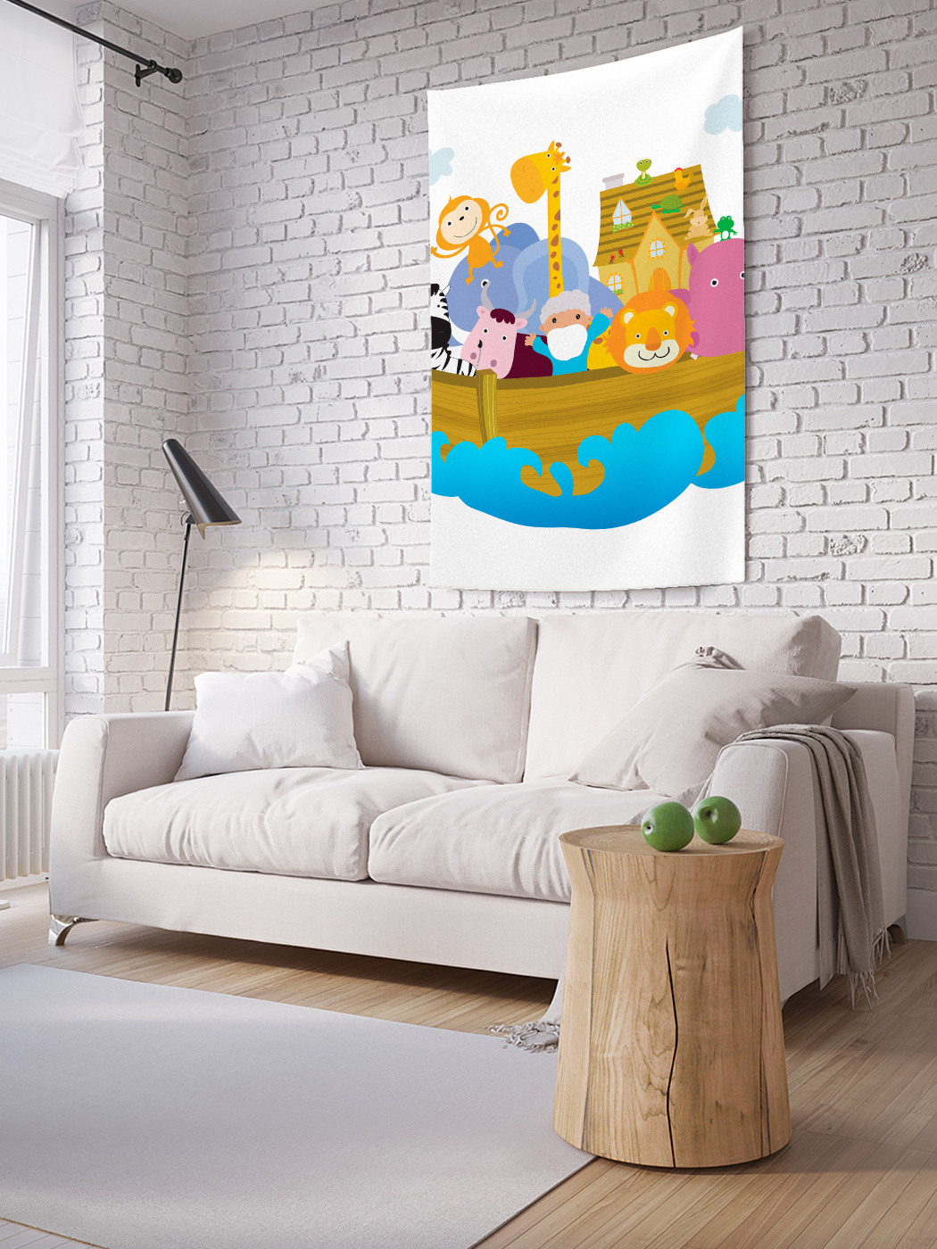 

Вертикальное фотопанно на стену JoyArty Ковчег со зверями 150x200 см, Ковчег со зверями
