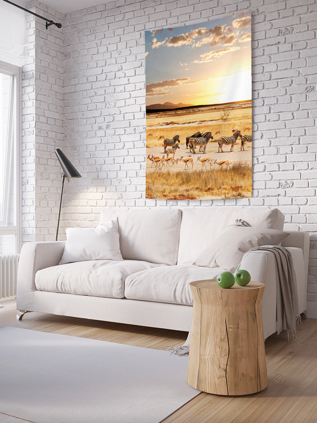 

Вертикальное фотопанно на стену JoyArty Группа копытных 150x200 см, Группа копытных